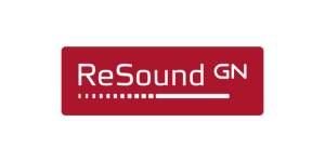 House of Hearing Aids Moab UT - Resound gn logo on a white background.